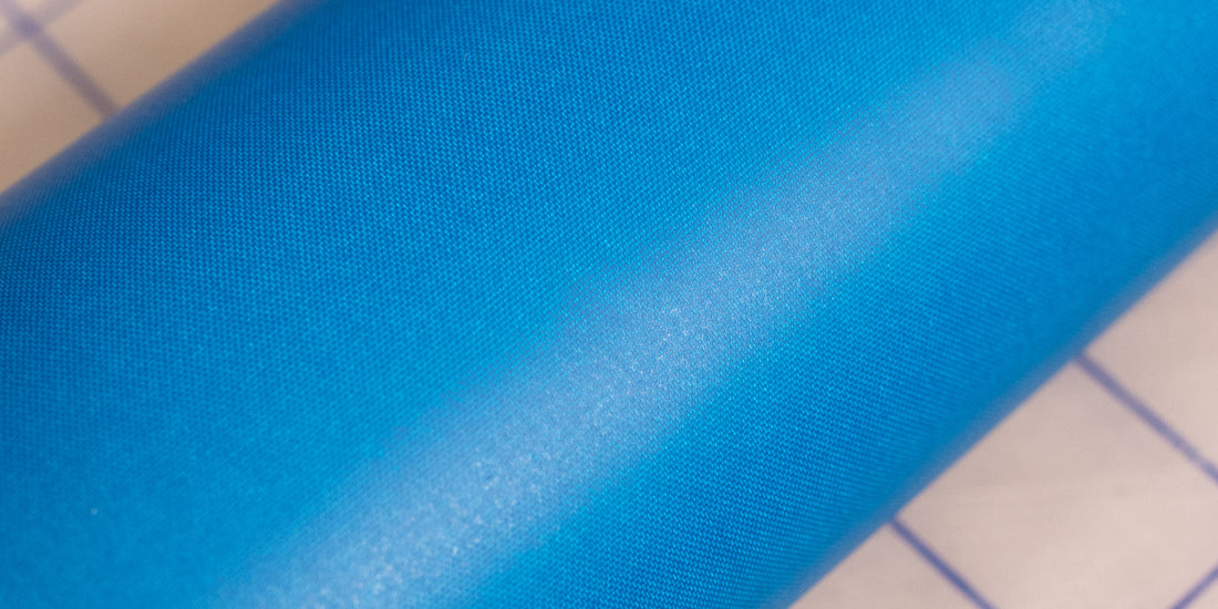 Matt blue 210D heat sealable TPU coated nylon fabric