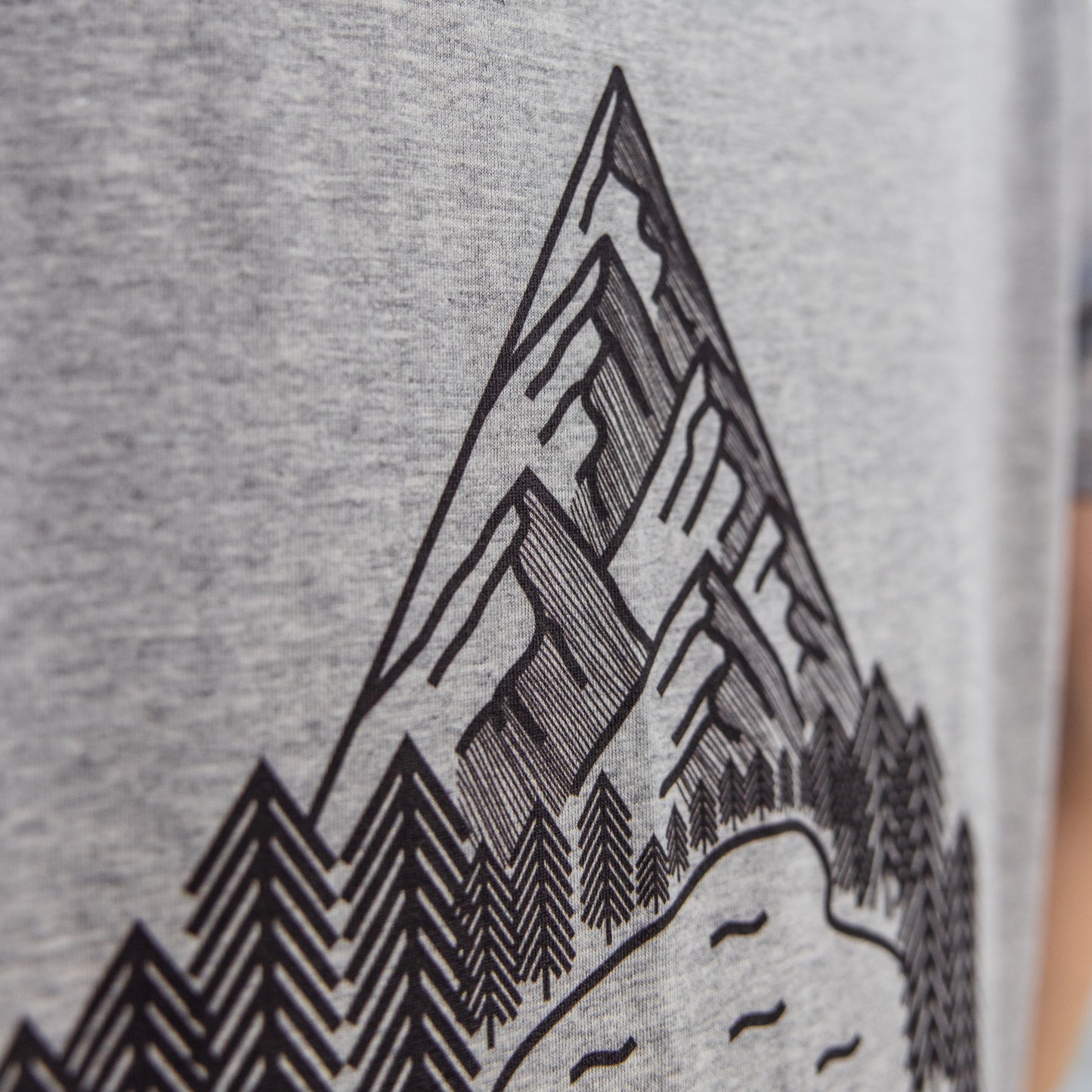 Mountain Design, Long Sleeve Tee - 100% Organic Cotton