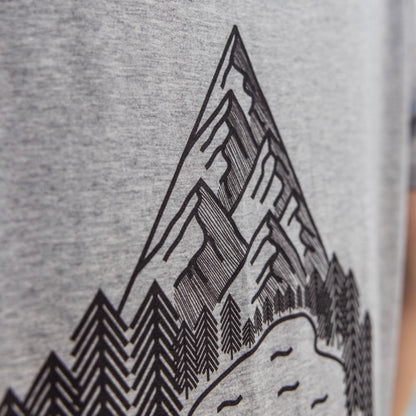 Mountain Design, Long Sleeve Tee - 100% Organic Cotton